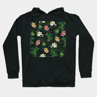 Tropical Cute Floral Pattern Hoodie